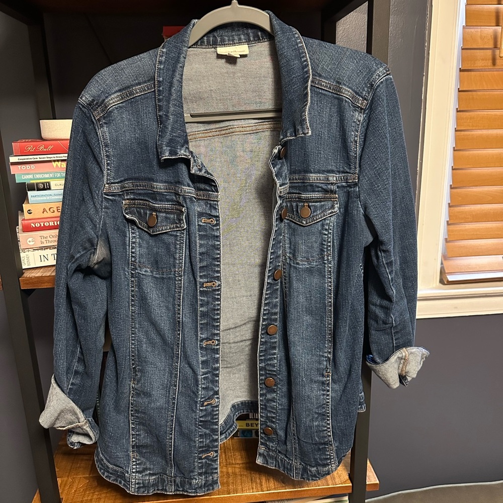 J. Jill Blue Denim Jacket